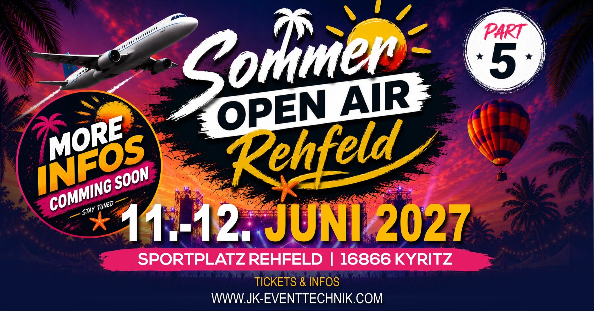 Rehfelder Sommer Open Air 2027 in Brandenburg mit professioneller Veranstaltungstechnik