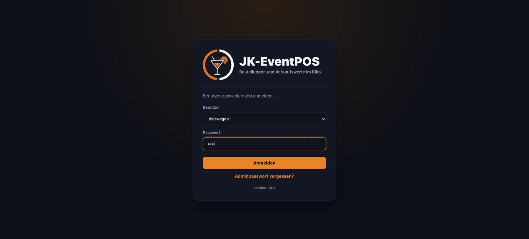 JK EventPOS Login